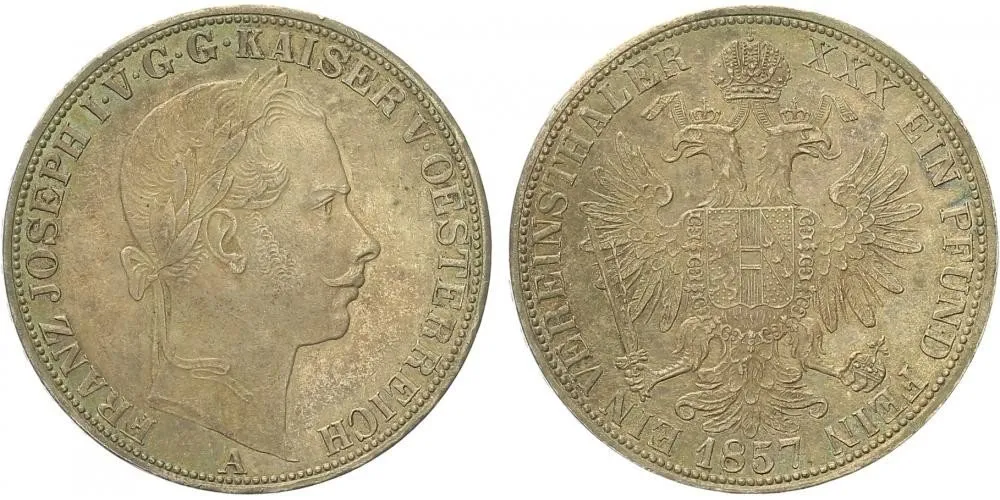 Rakouská a spolková měna, 1857 - 1892 — 1