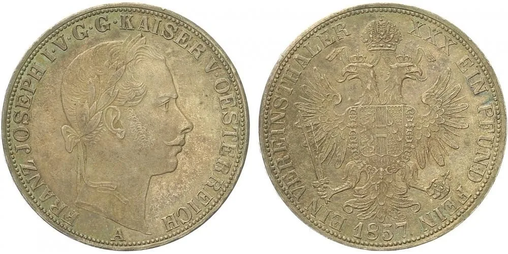 Rakouská a spolková měna, 1857 - 1892 — 1