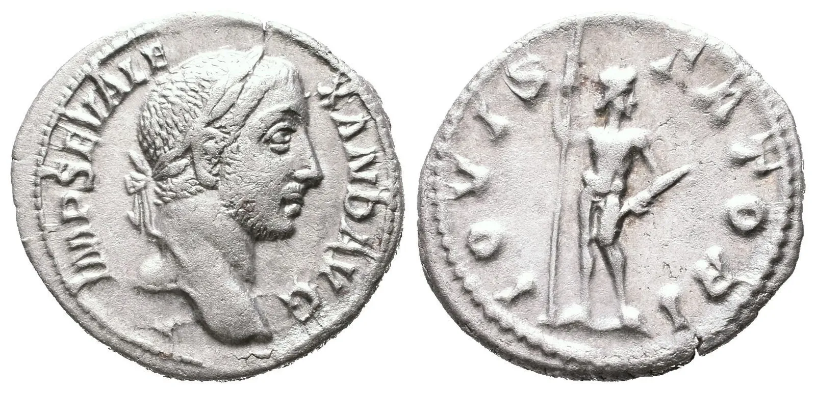 Denár, 231, Rv: IOVI STATORI, Jupiter stojící čelně, hledí doleva, — 1