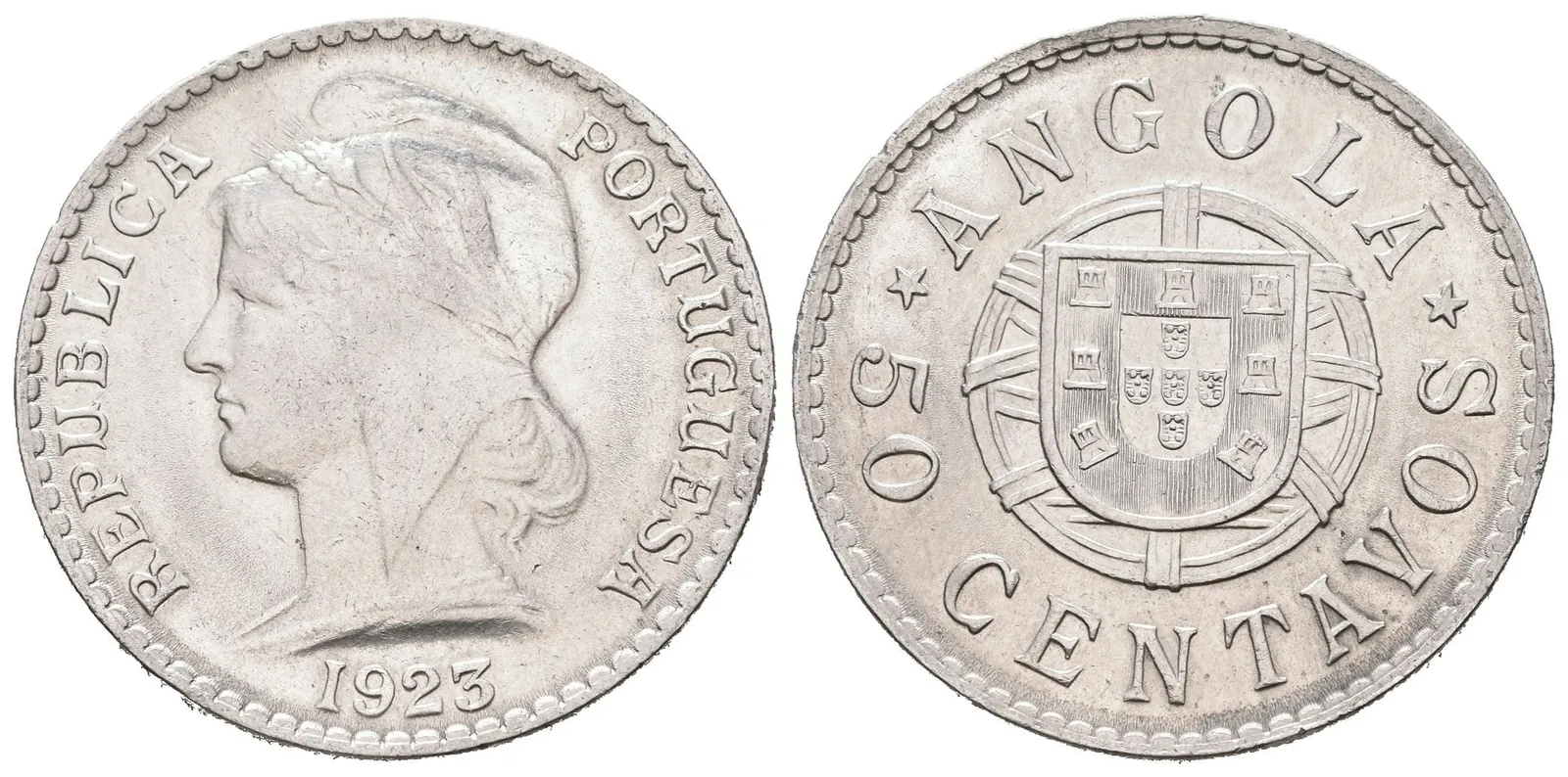 Portugalská Angola, 50 Centavo 1923