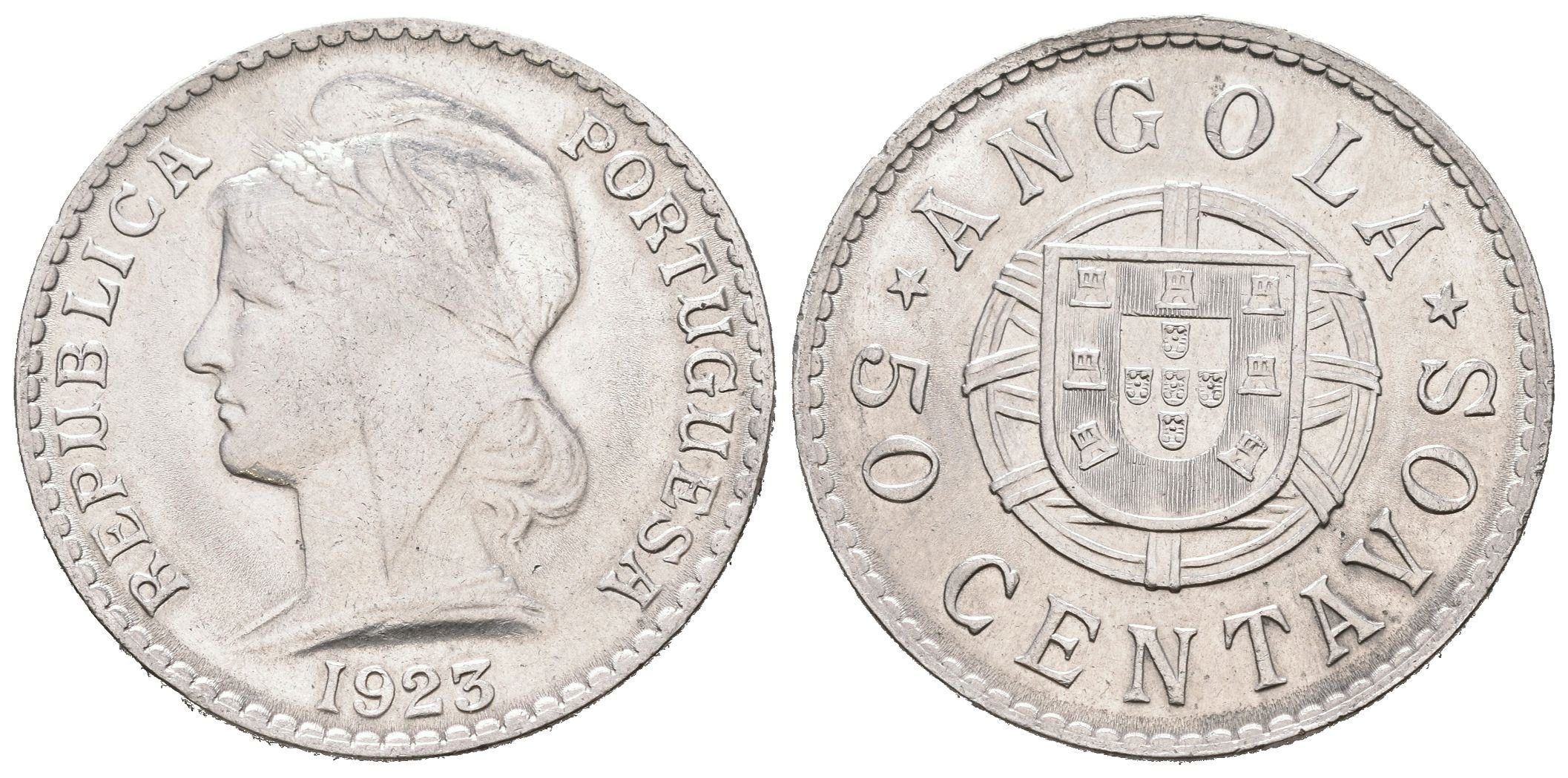 Portugalská Angola, 50 Centavo 1923