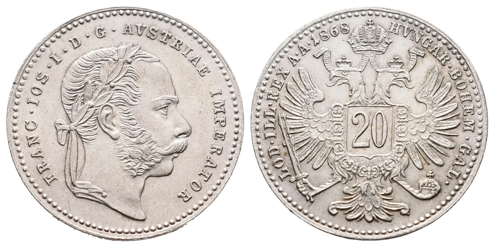 20 Krejcar 1868