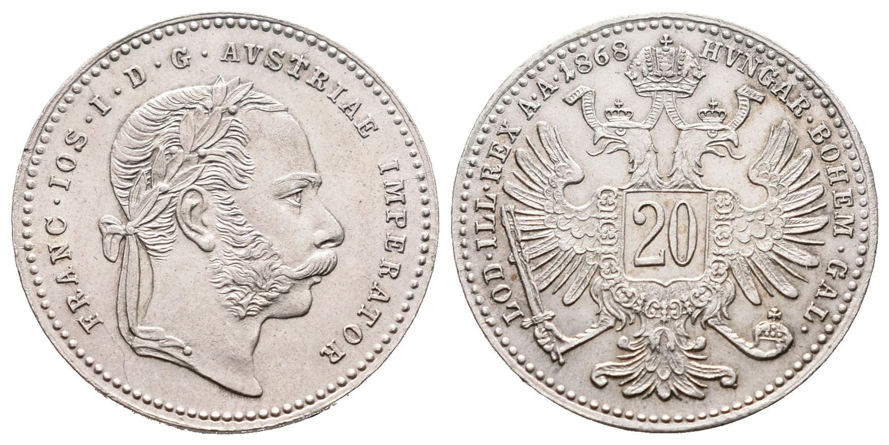 20 Krejcar 1868