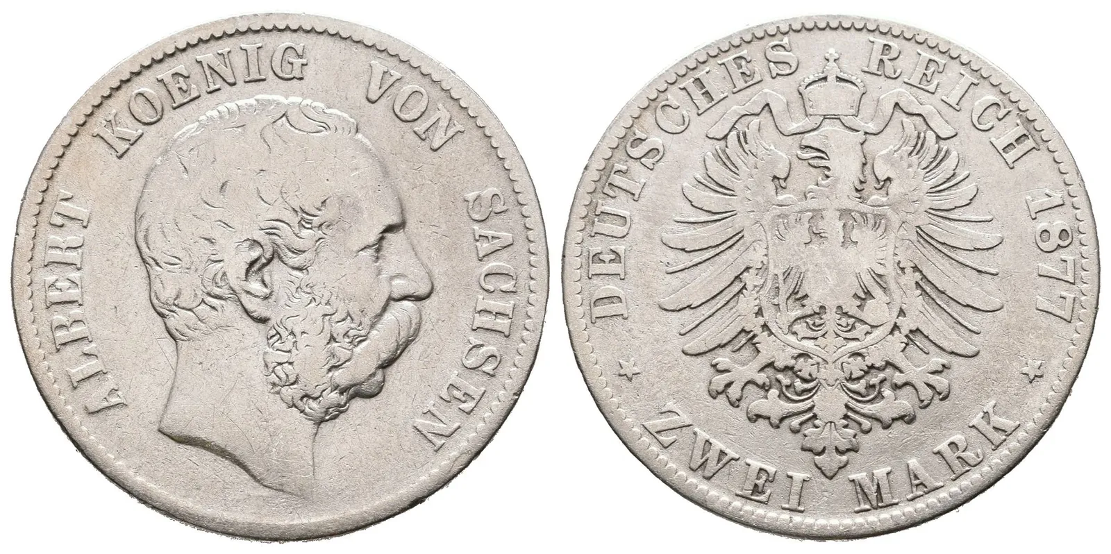 Sasko, 2 Marka 1877 E
