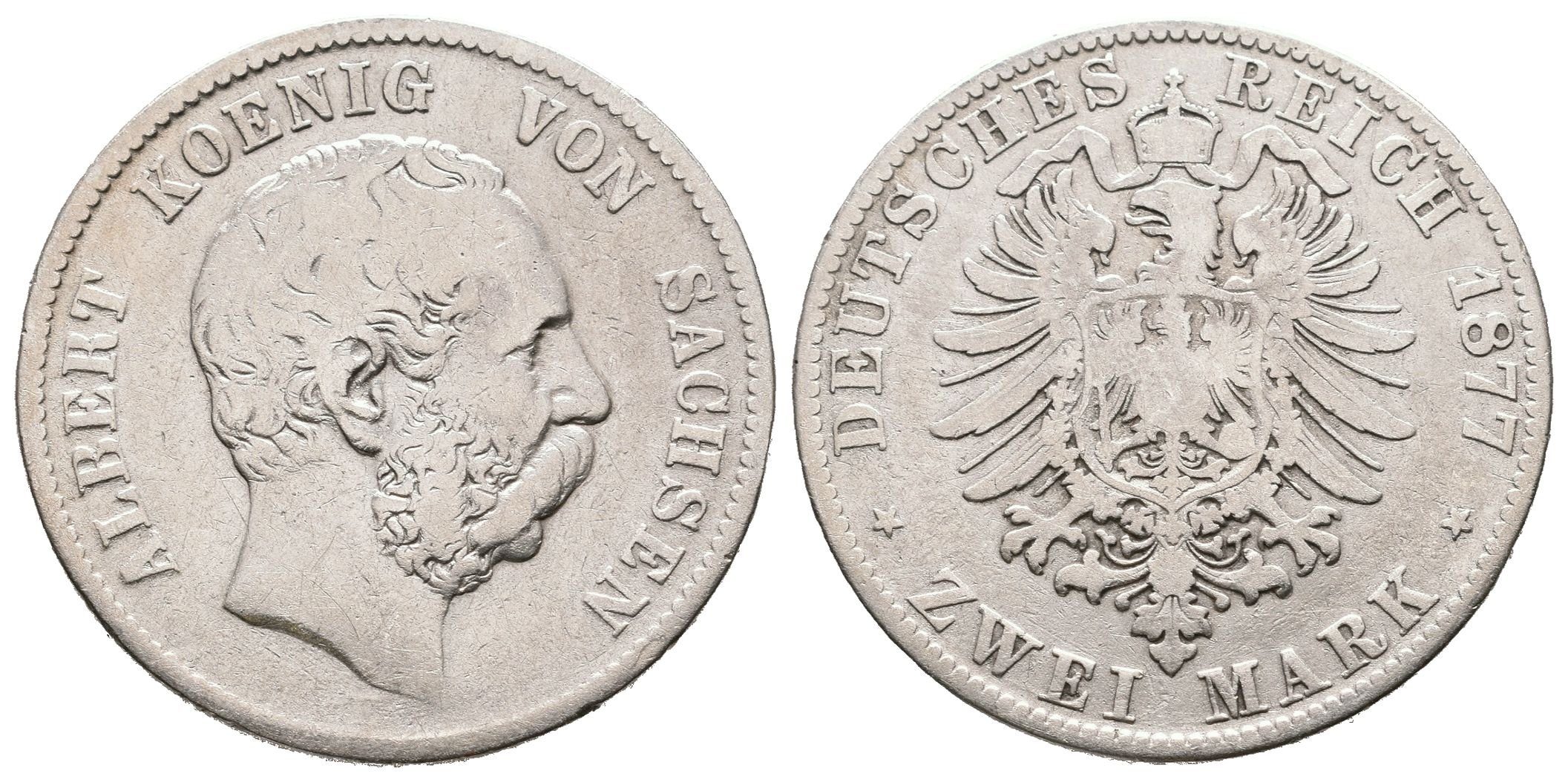 Sasko, 2 Marka 1877 E