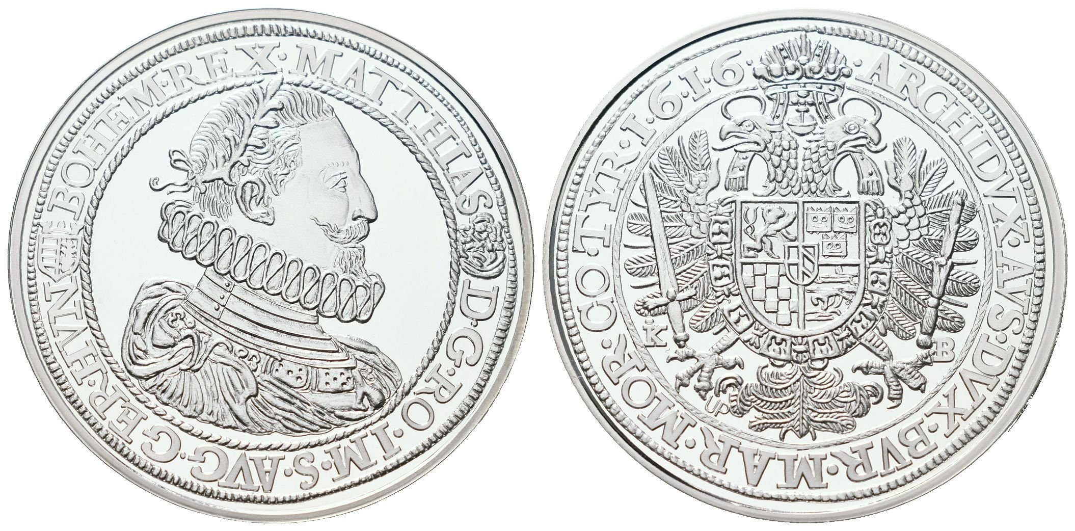 Replika - Historický tolar - Matěj II. 1616
