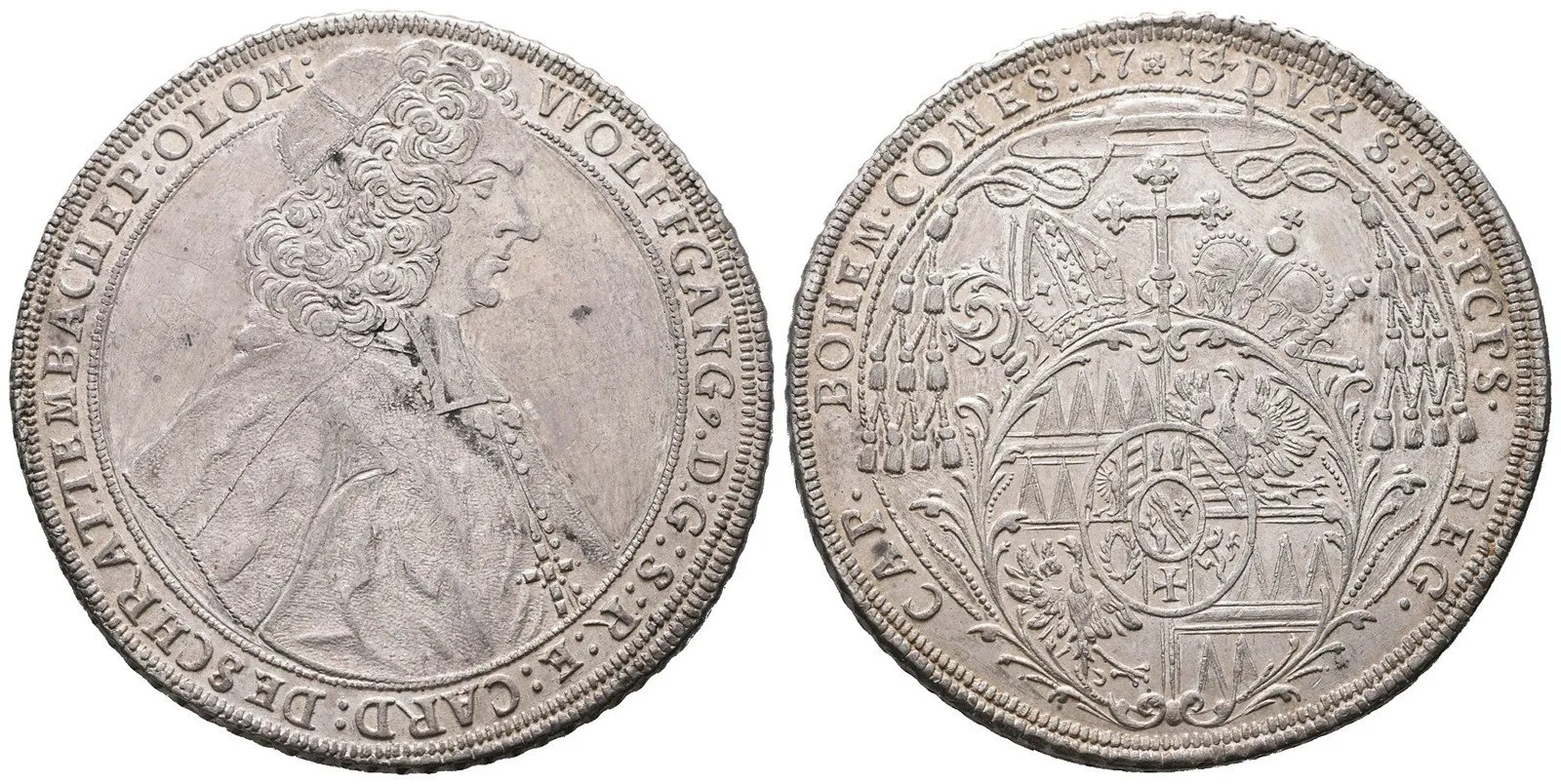 Olomouc - biskupství, Wolfgang von Schrattenbach, 1711 - 1738 — 1