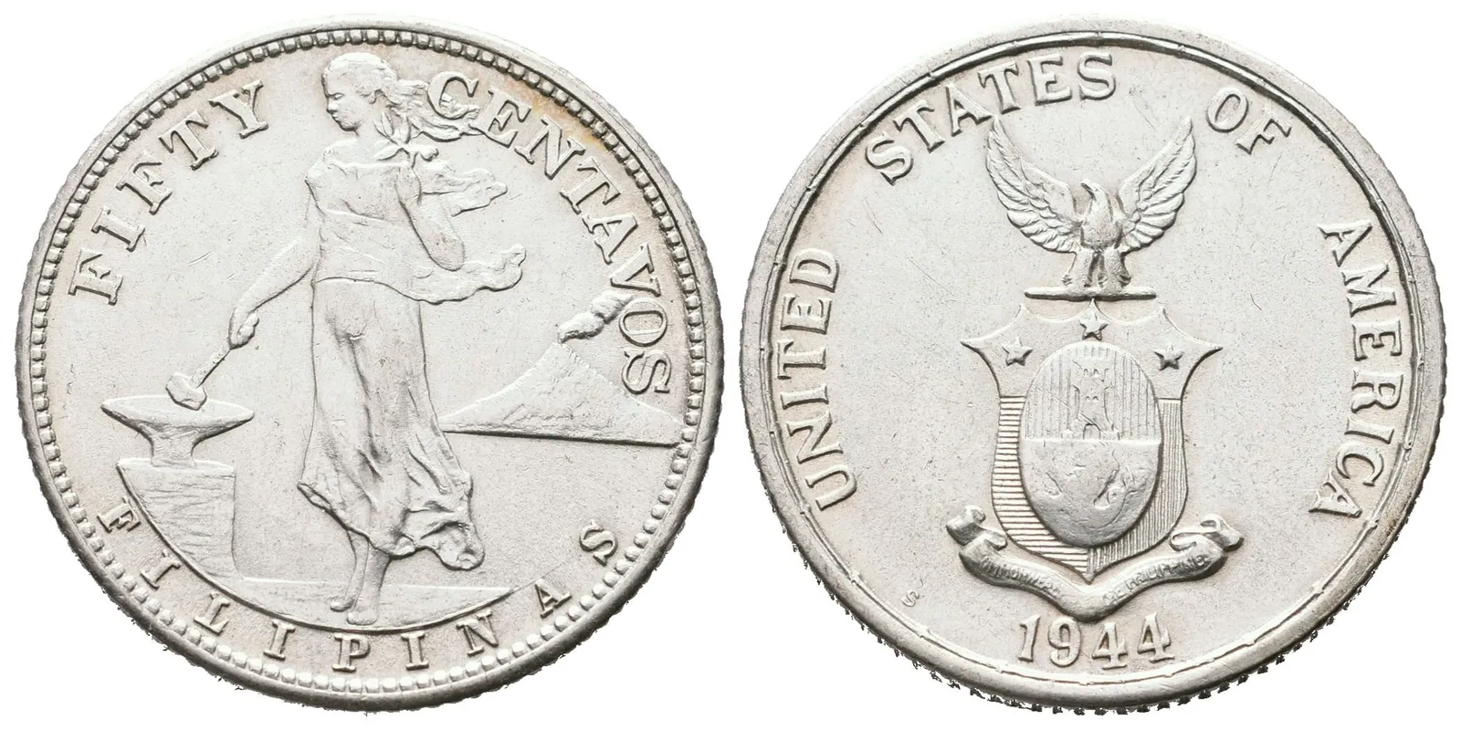 Filipíny, 50 Centavos 1944 S