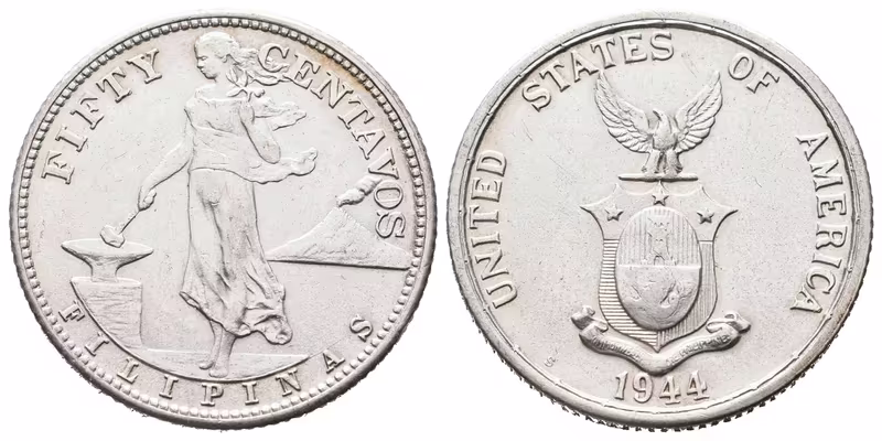 Filipíny, 50 Centavos 1944 S