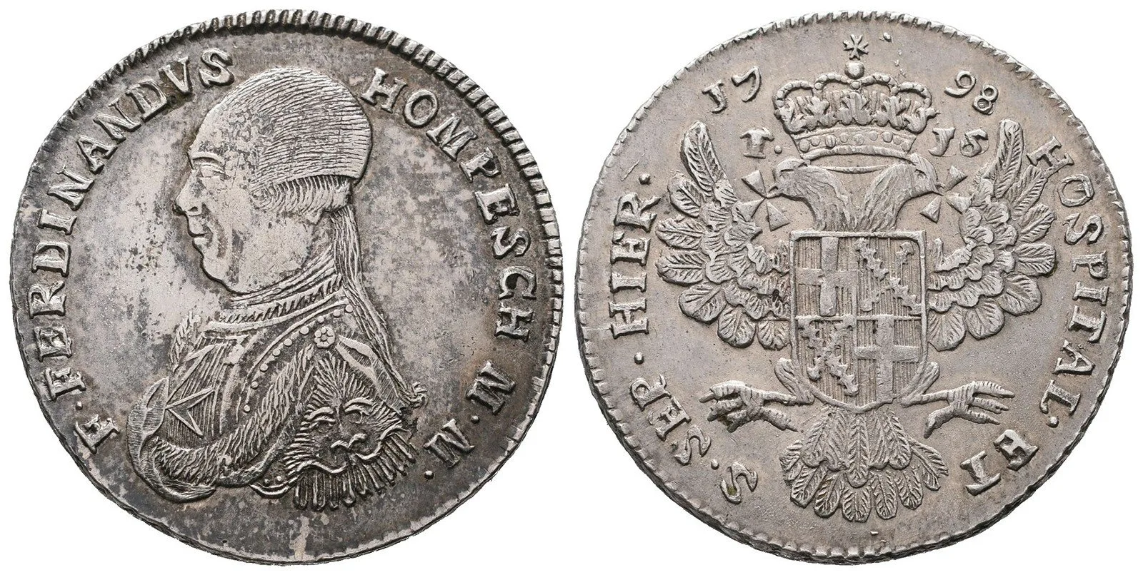 Malta - Řád Johanitů, Ferdinand von Hompesch zu Bolheim, 1797 - 1798 — 1