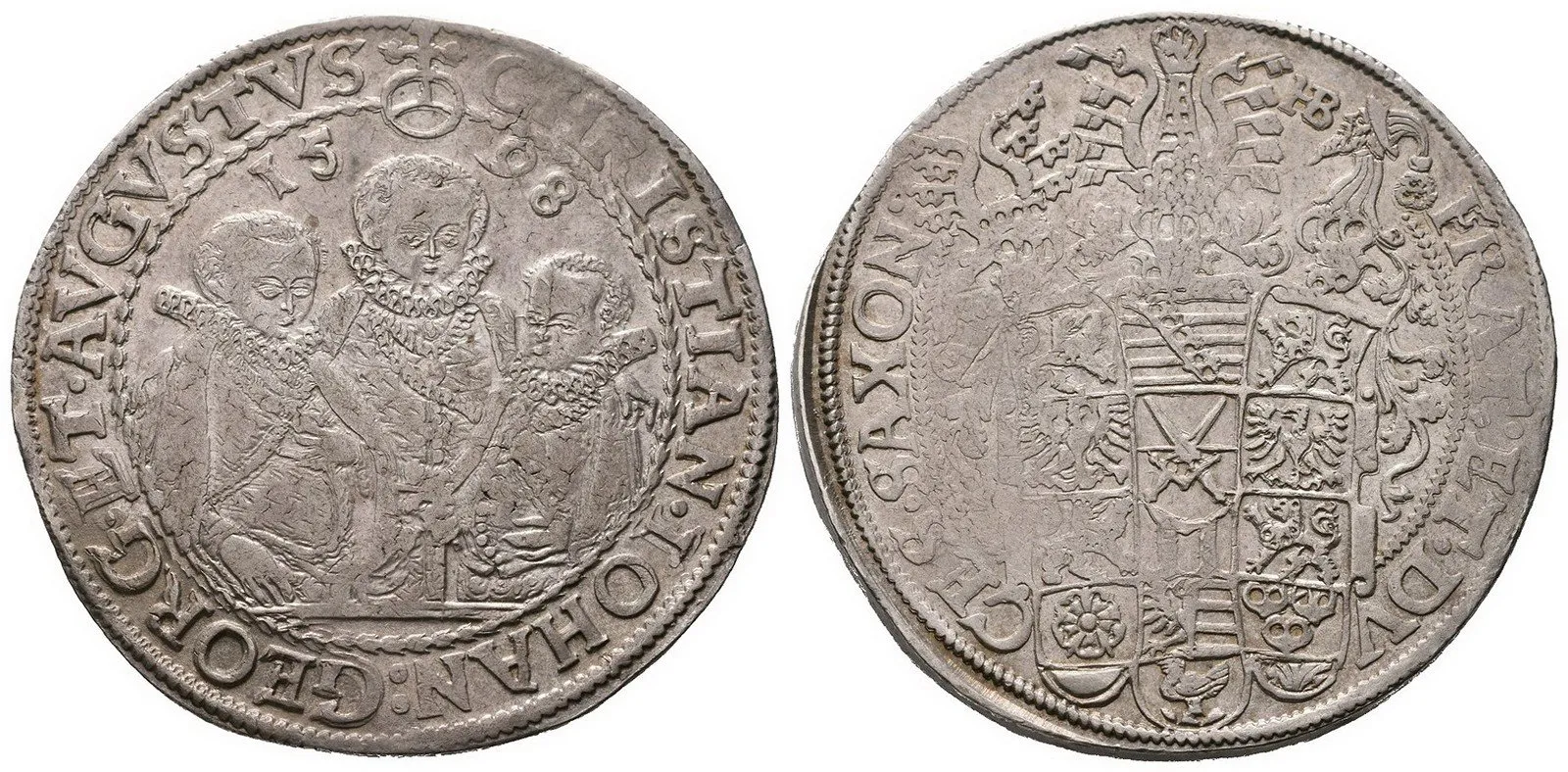 Sasko, Christian II., Johann Georg I. a August, 1591 - 1611 — 1