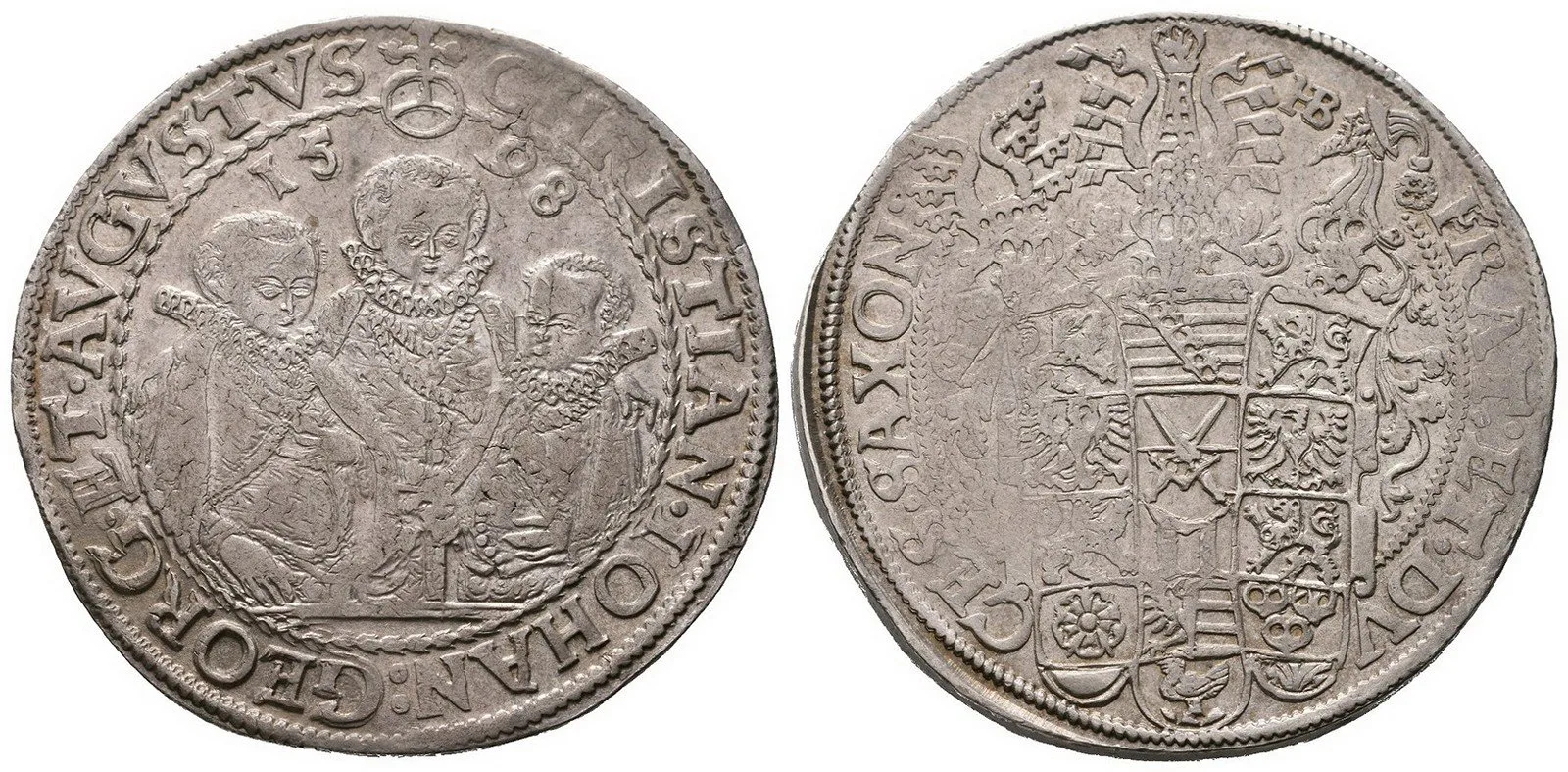Sasko, Christian II., Johann Georg I. a August, 1591 - 1611 — 1