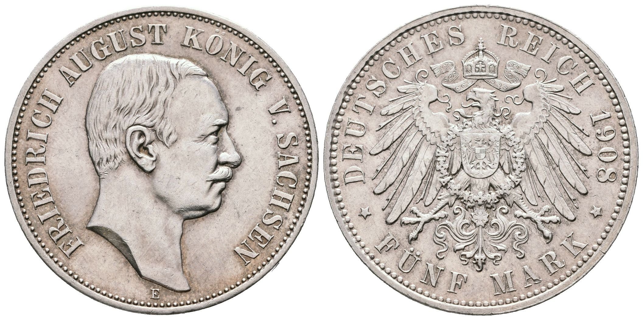 Sasko, 5 Marka 1908