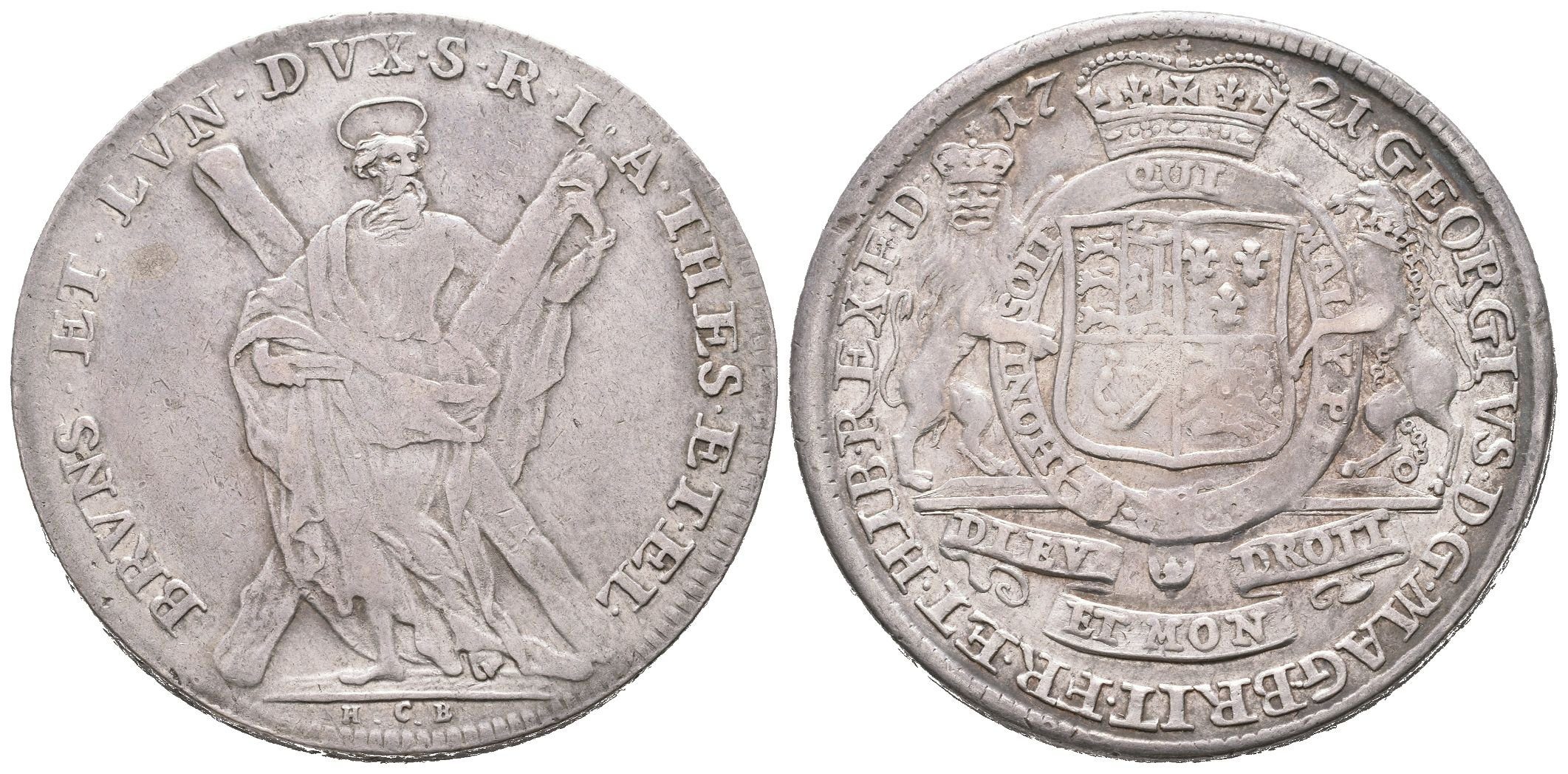 Brunšvick-Hannover, Tolar 1721 HCB