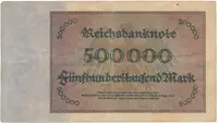 Německo, 500000 Mark 1923, Ro.87d - fotografie 2