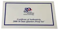 USA, Sada stříbrných 50 Cent mincí 2000 - fotografie 3