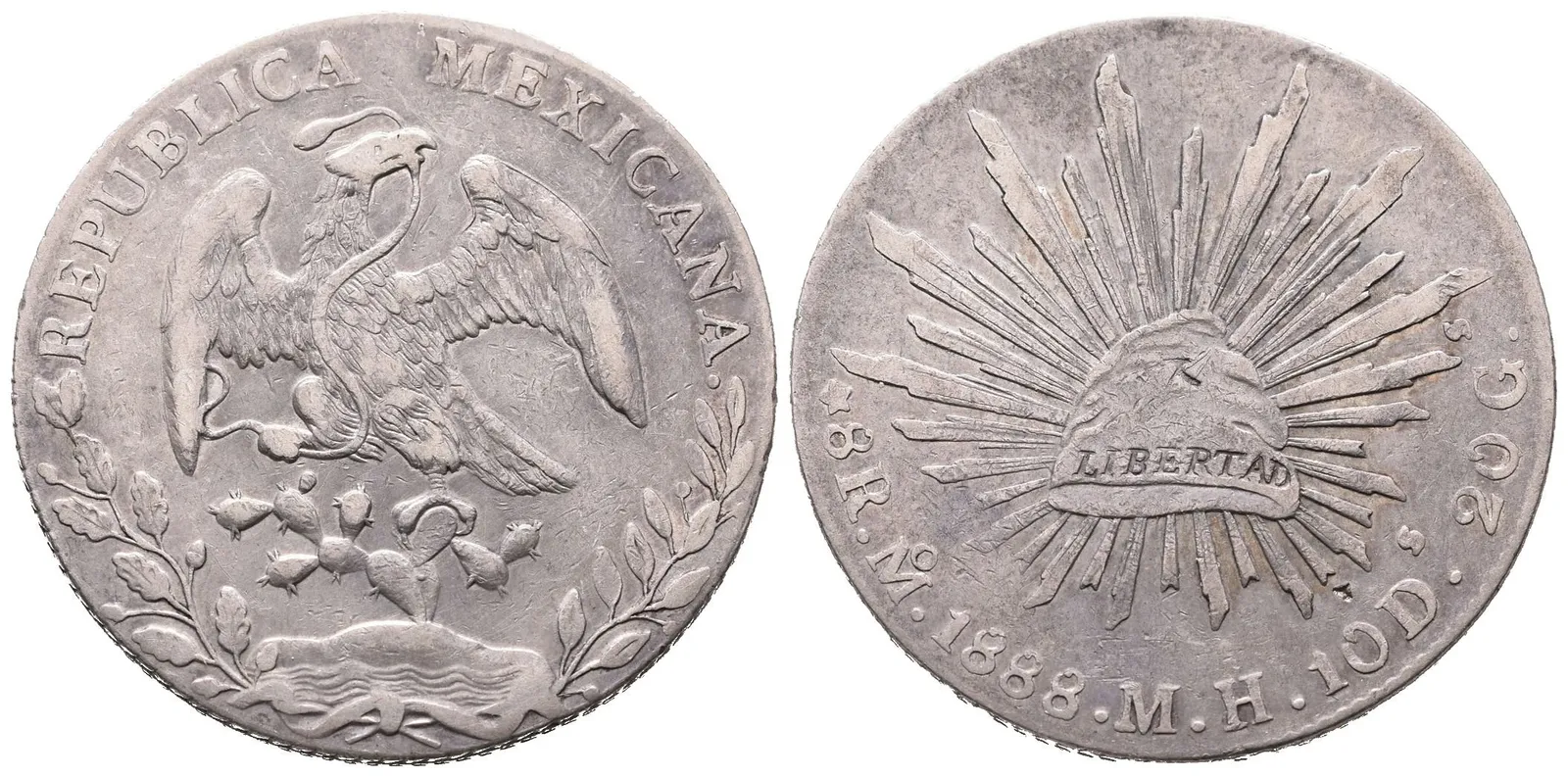 Mexiko, 8 Real 1888 Mo-MH