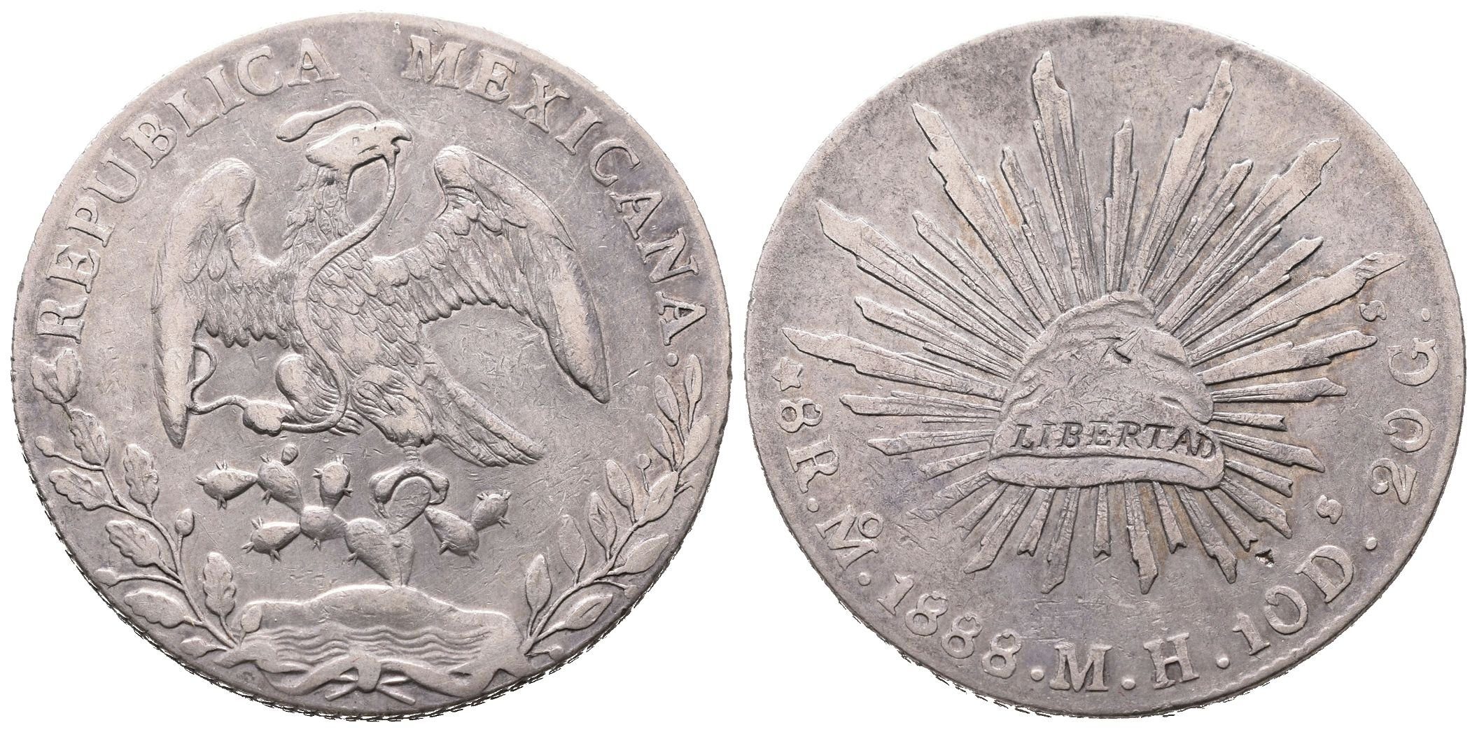 Mexiko, 8 Real 1888 Mo-MH