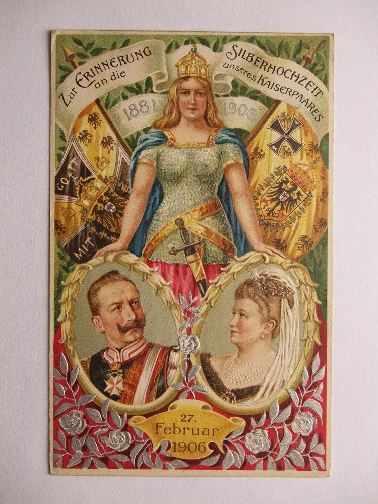 Osobnosti, státníci - Vilhem II. s chotí — 1