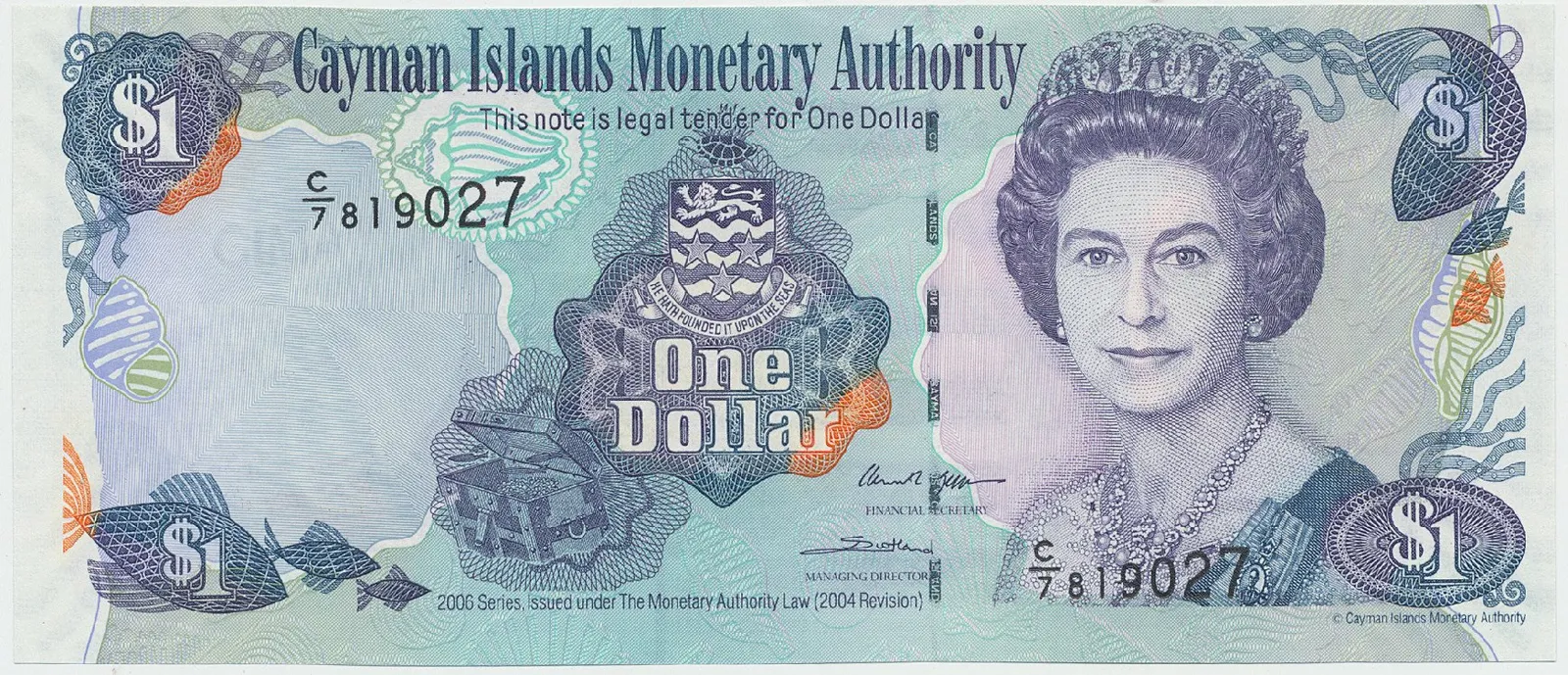 Kajmanské ostrovy, 1 Dollar 2006, P.33