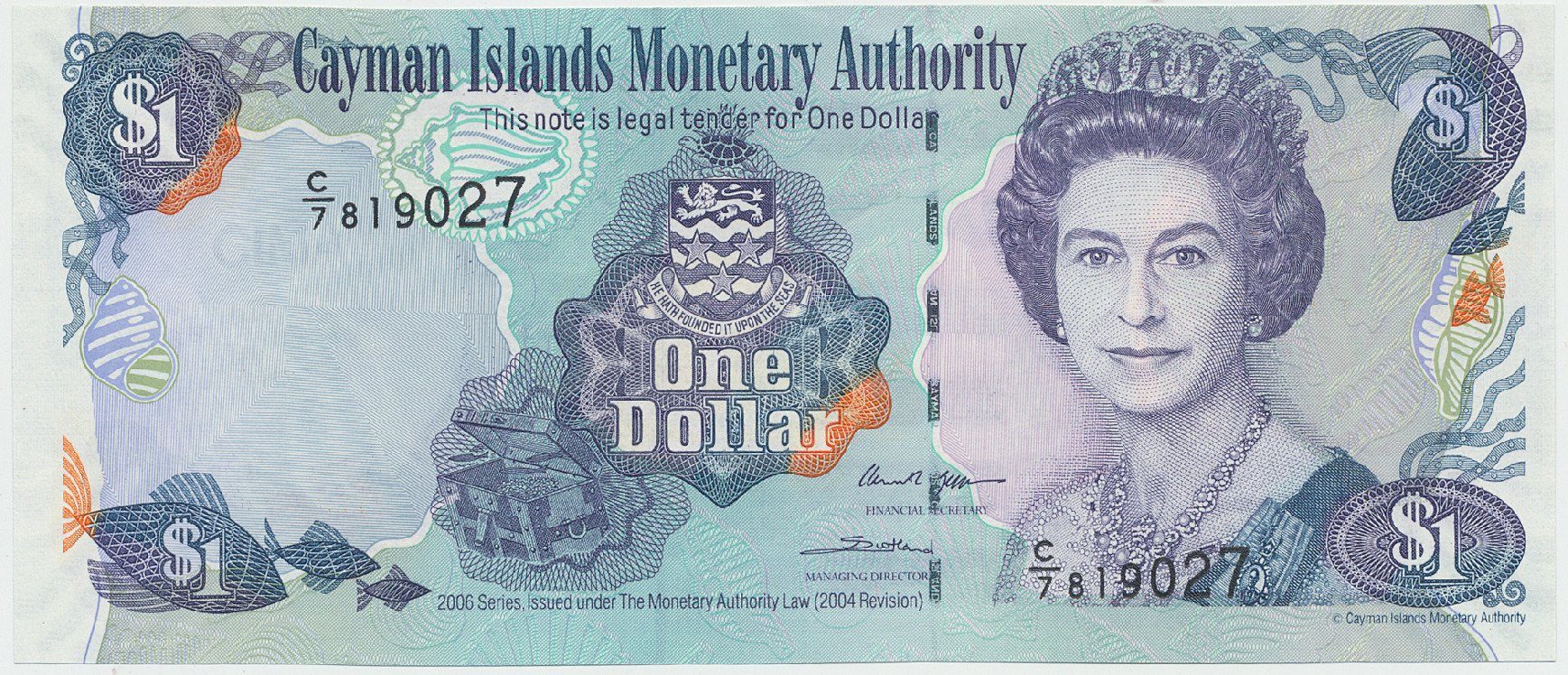 Kajmanské ostrovy, 1 Dollar 2006, P.33