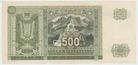 Československo, 500 Koruna 1941/1945, kolkovaná, Hej.64a - fotografie 2