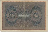 Německo, 50 Mark 1919, Reihe 1, Ro.62a - fotografie 2