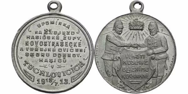 Tuchlovice - Upomínka na 21. sjezd hasičské župy Novostrašecké