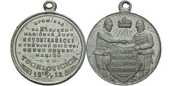 Tuchlovice - Upomínka na 21. sjezd hasičské župy Novostrašecké