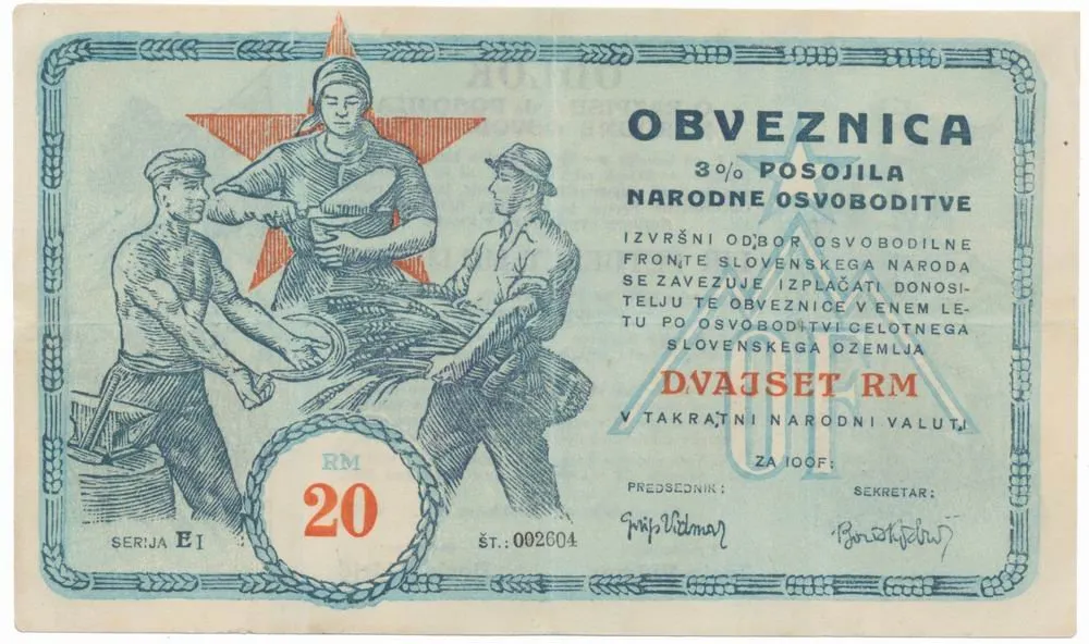 Slovinsko - partyzánská a propagandistická platidla — 1