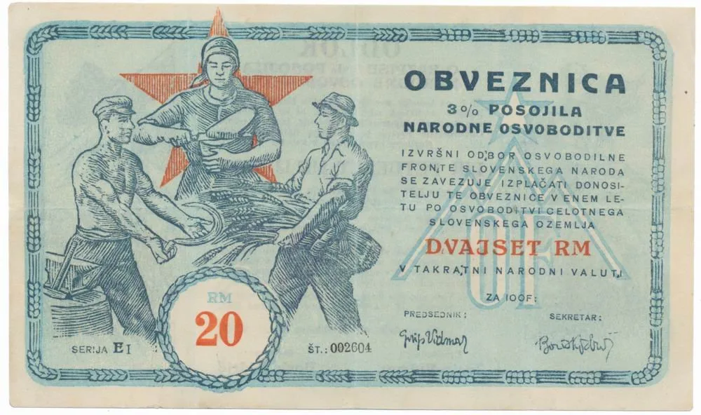 Slovinsko - partyzánská a propagandistická platidla — 1