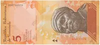 Venezuela, 5 Bolivares 2014, P.89g
