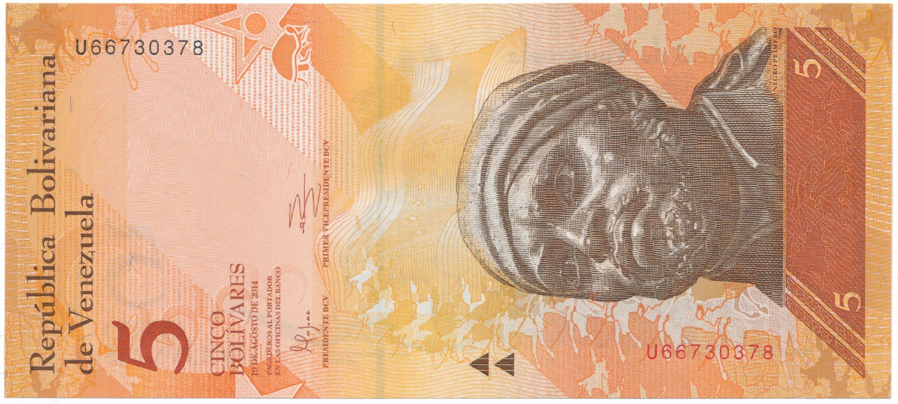 Venezuela, 5 Bolivares 2014, P.89g