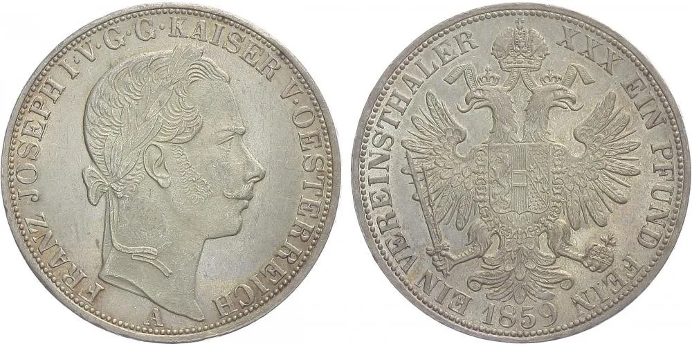 Rakouská a spolková měna, 1857 - 1892 — 1