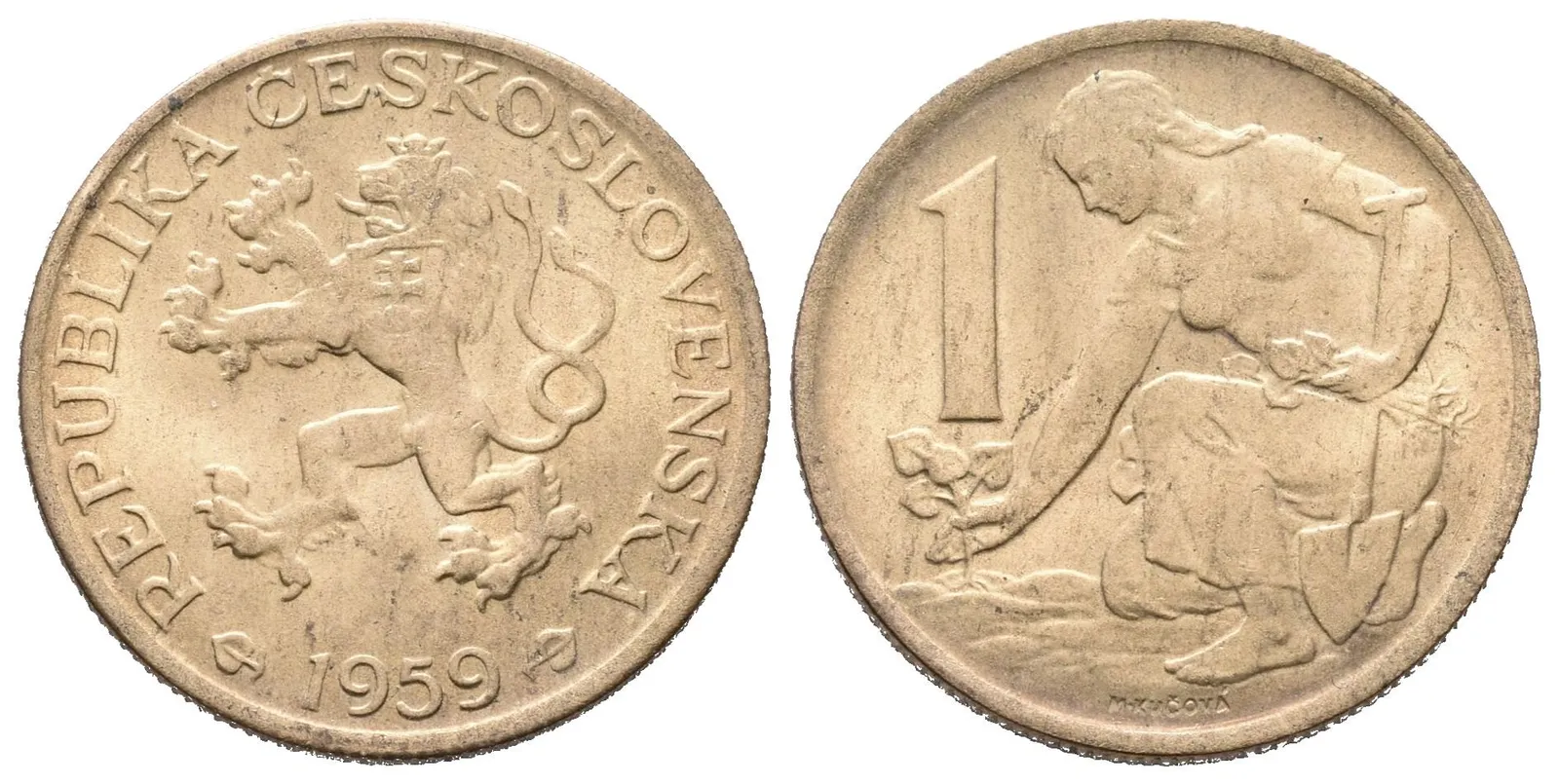 1 Koruna 1959