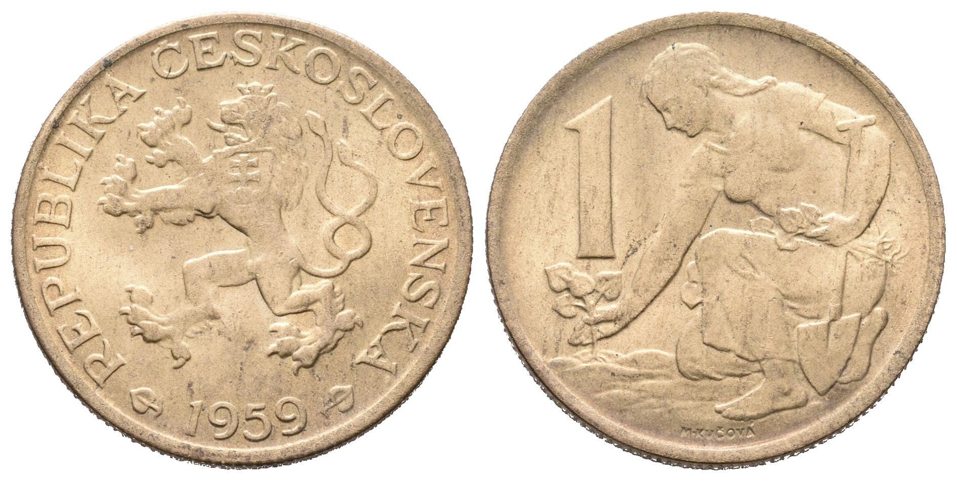 1 Koruna 1959