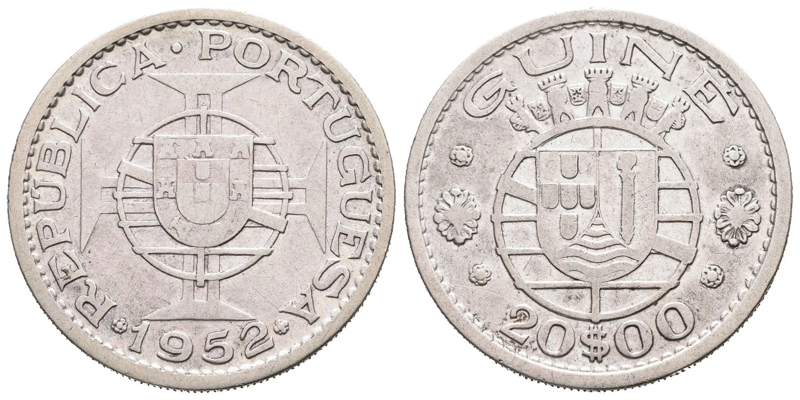 Portugalská Guinea, 20 Escudos 1952