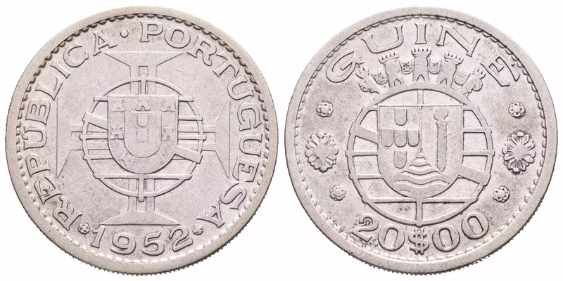Portugalská Guinea, 20 Escudos 1952