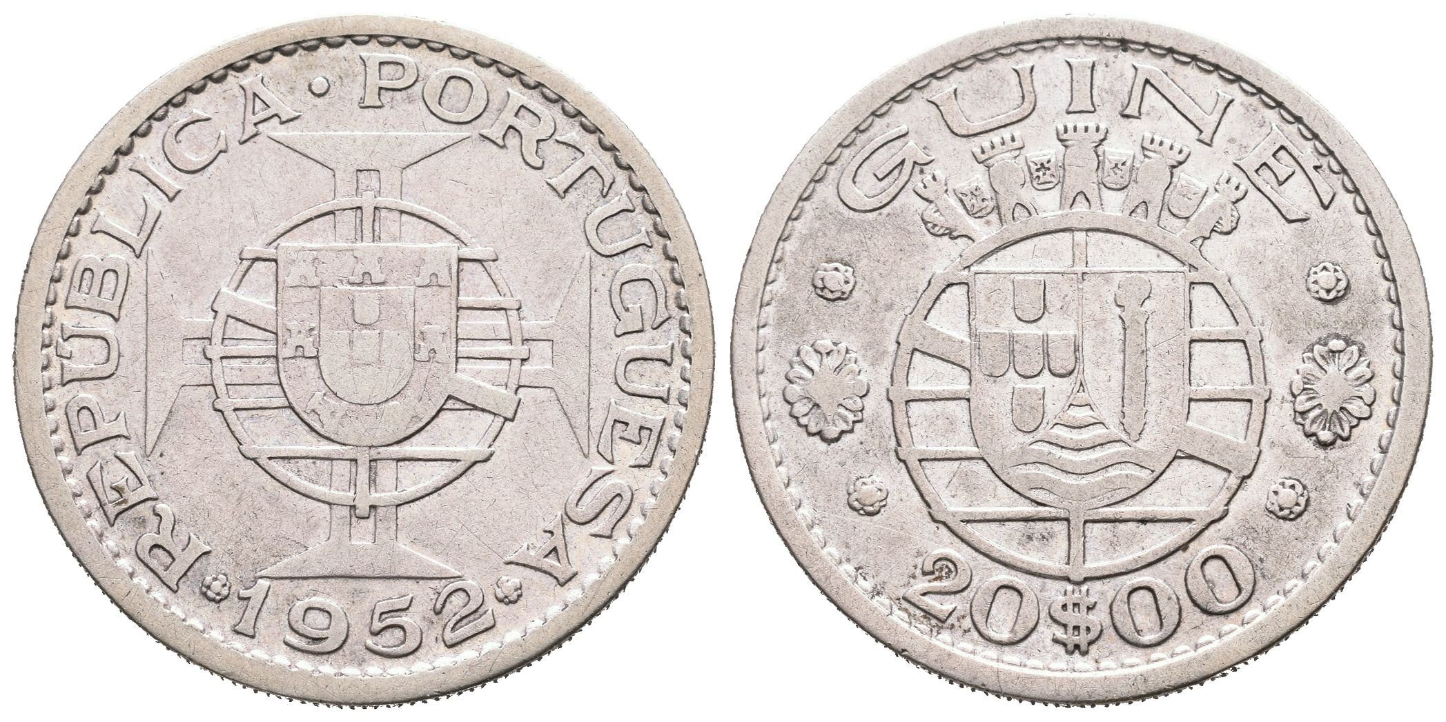 Portugalská Guinea, 20 Escudos 1952