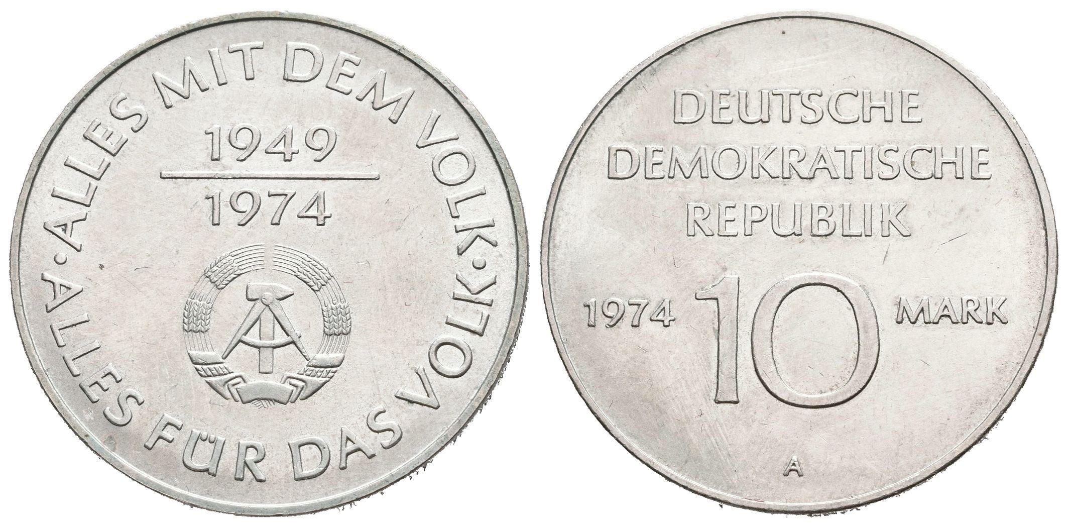 DDR, 10 Marka 1974 - Výroční