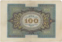 Německo, 100 Mark 1920, 7-místný číslovač, Ro.67a - fotografie 2