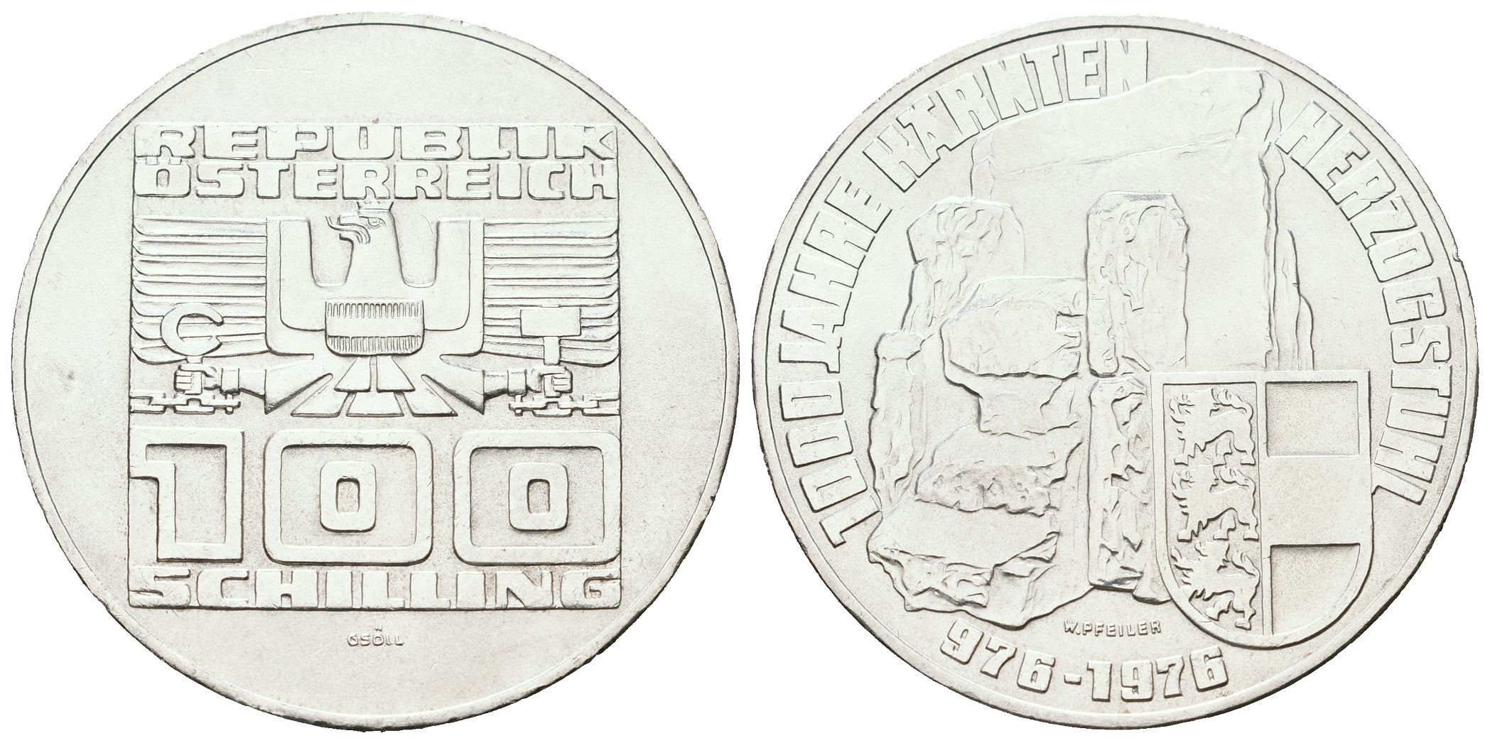 Rakousko, 100 Schilling 1976 - Korutany