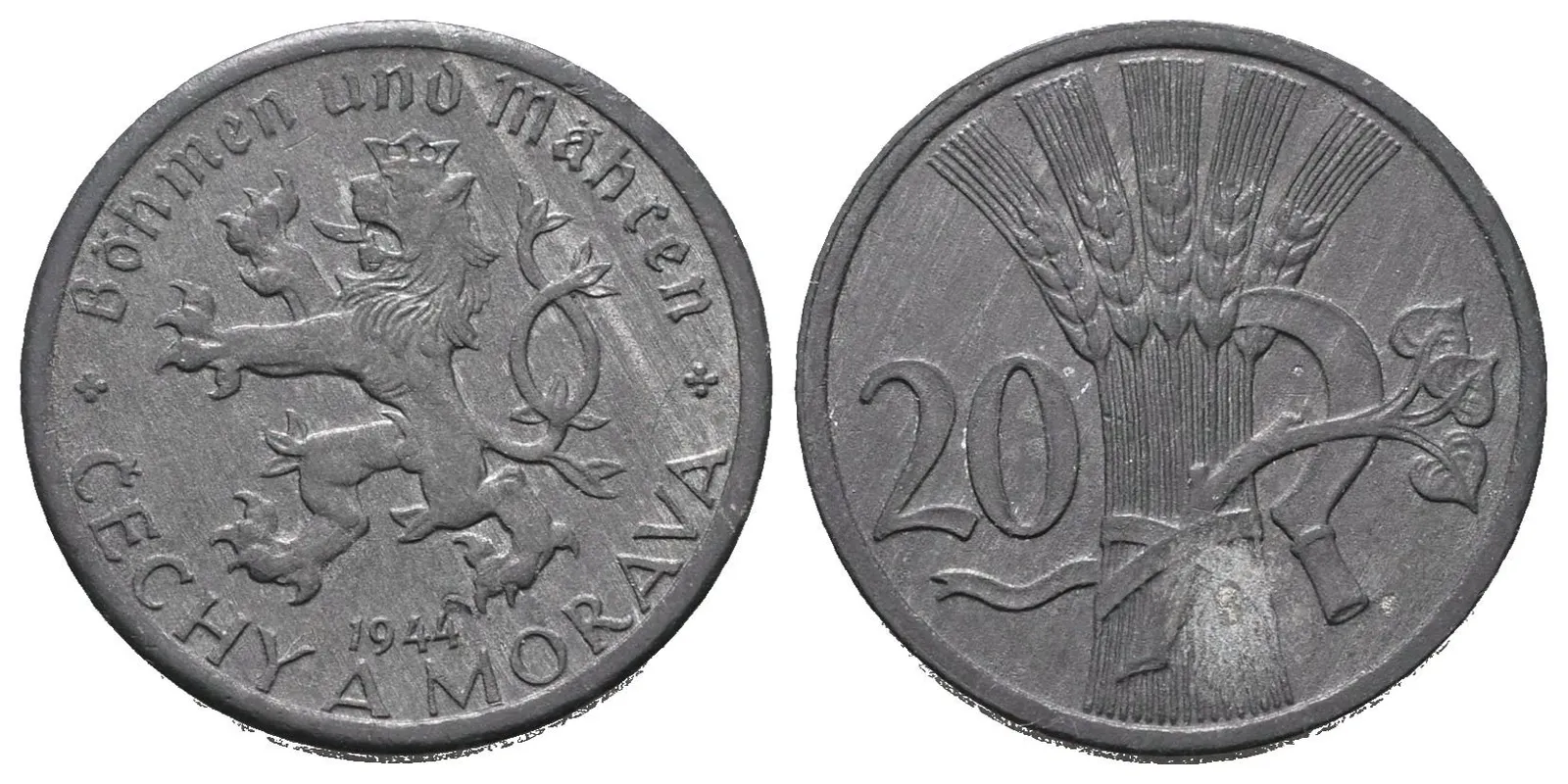 20 Haléř 1944, nádherná zachovalost