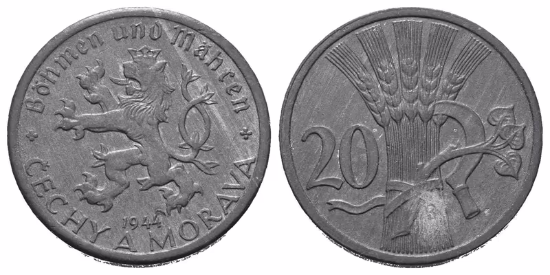 20 Haléř 1944, nádherná zachovalost