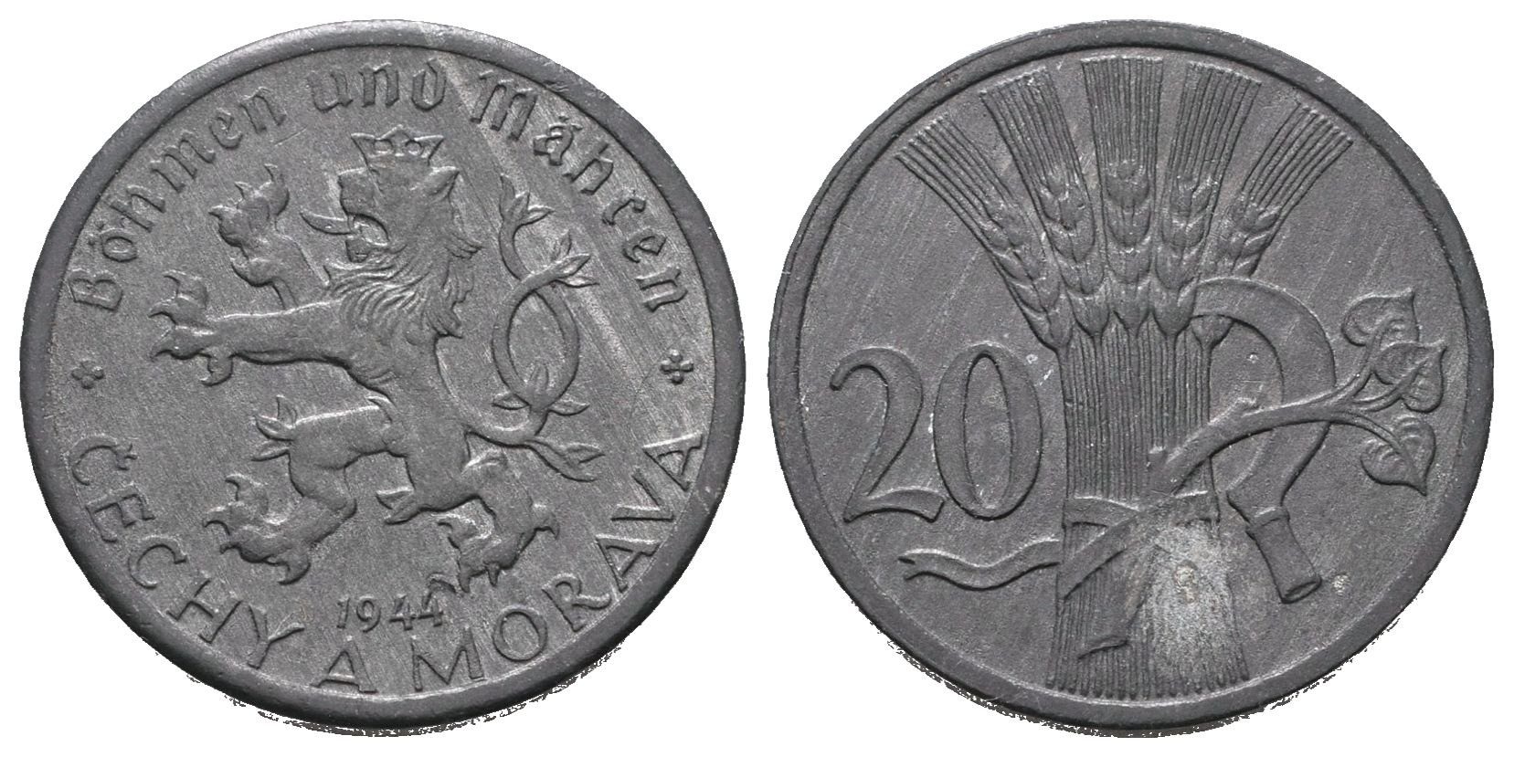 20 Haléř 1944, nádherná zachovalost