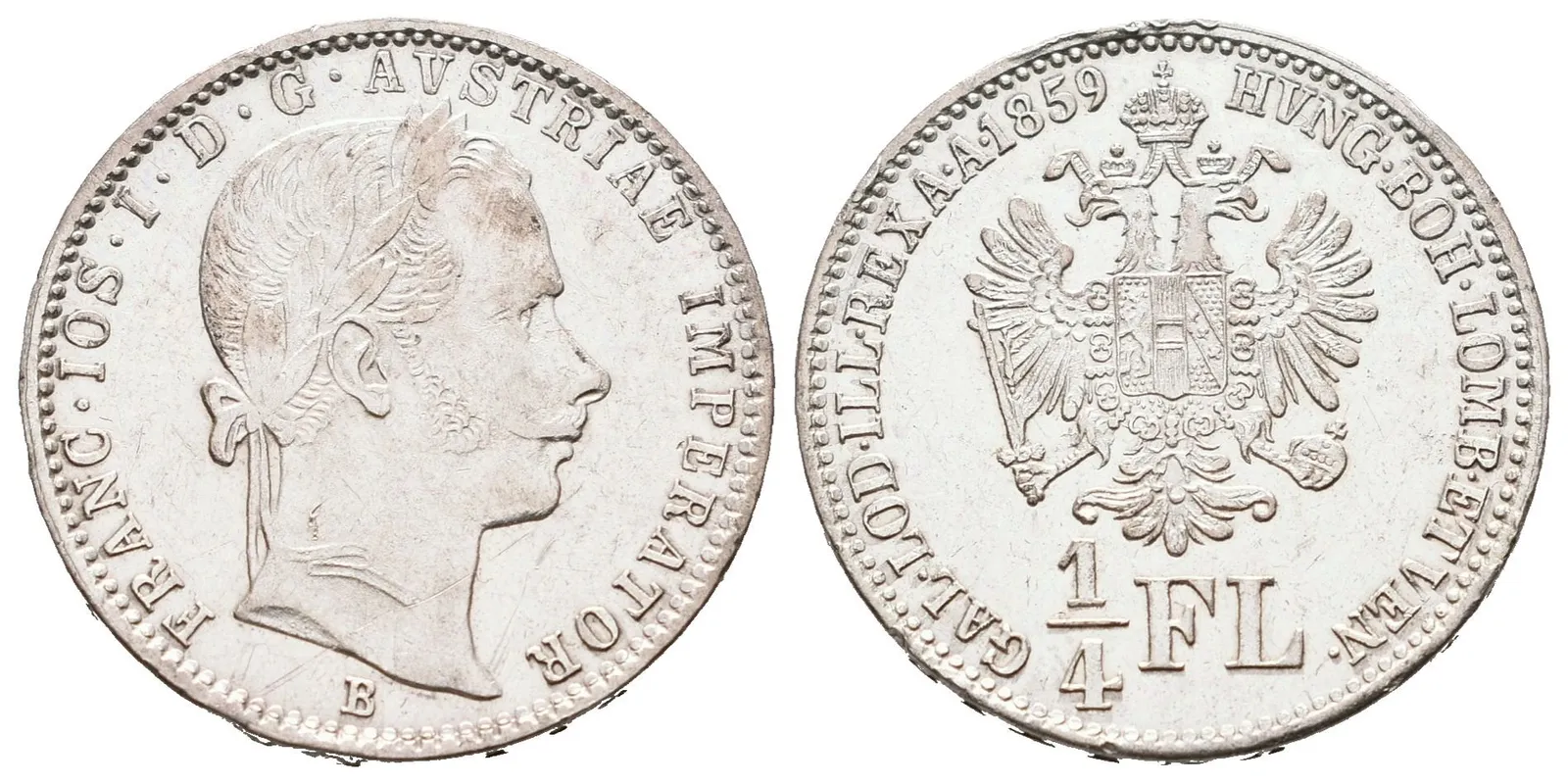 1/4 Zlatník 1859 B