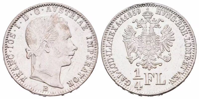 1/4 Zlatník 1859 B