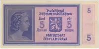 5 Koruna b.d. (1940), první série A 001, Hej.31aA - fotografie 2