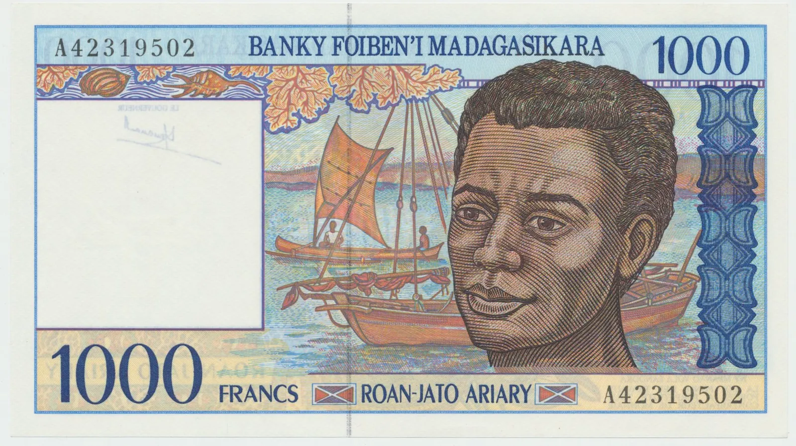 Madagaskar, 1000 Francs (1994), P.76
