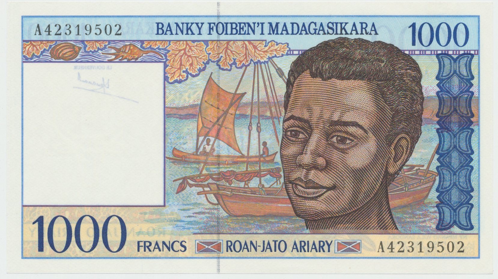 Madagaskar, 1000 Francs (1994), P.76